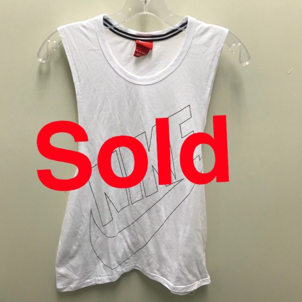 Nike white tank top